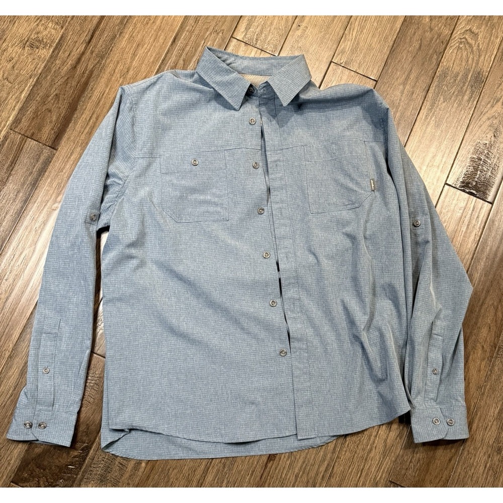 Eddie‎ Bauer Men's Long Sleeve Blue Shirt Size XL Pre Owned